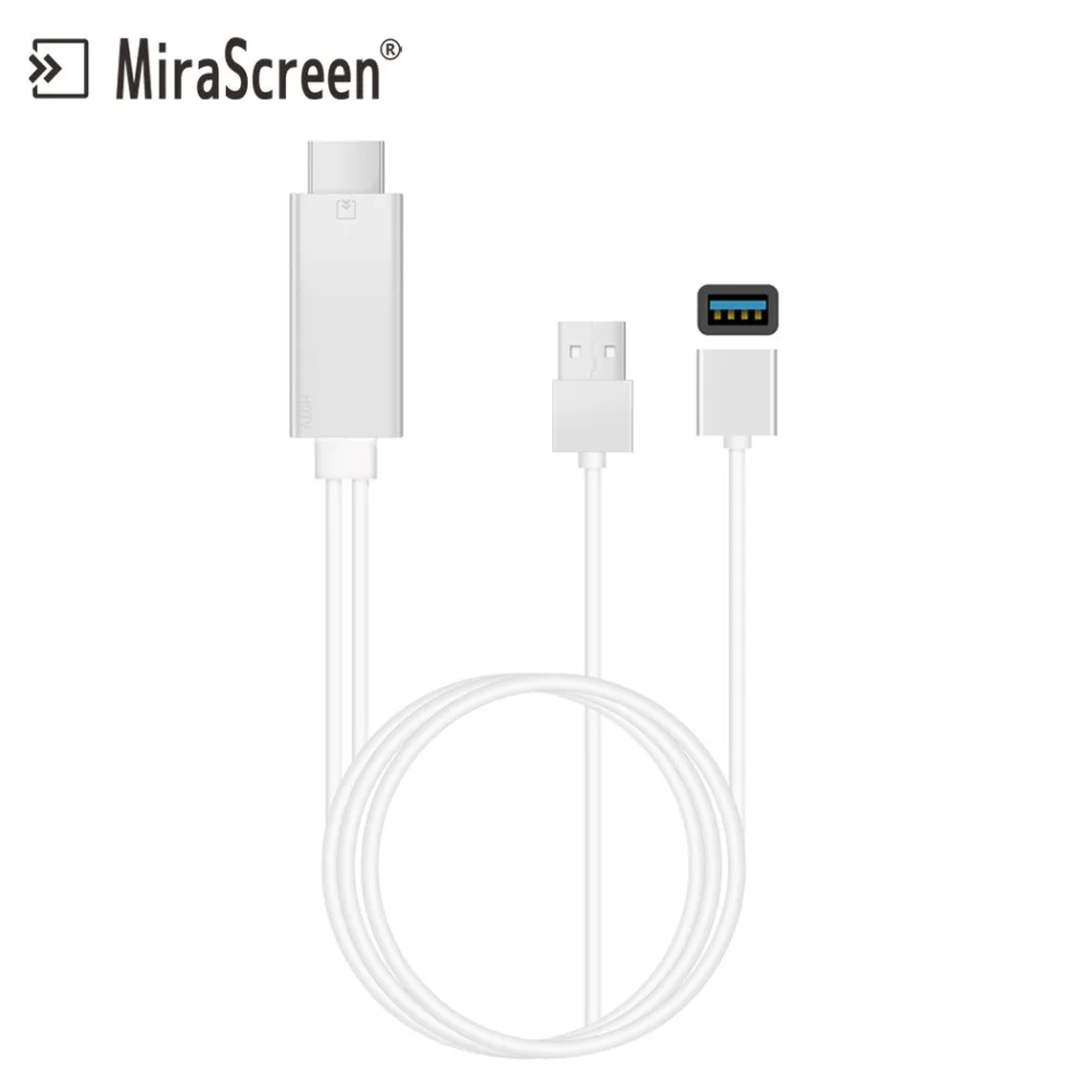 Mirascreen HDMI кабель VGA в коннектор флеш-накопитель USB с гнездовым на обоих концах для