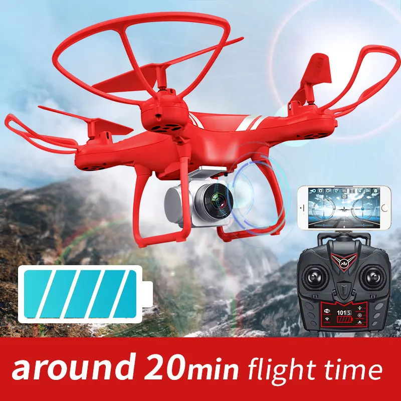 RC font b Drone b font K101S Recommend Upgraded Big Lithium Battery Fly 18 Mins RC