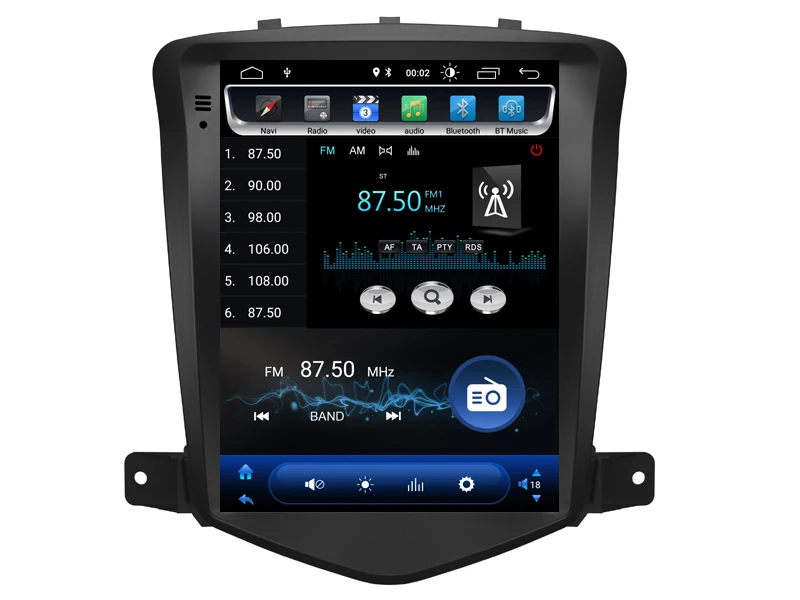 Perfect Vertical Screen android 8.1.0 gps navigation for Chevrolet CRUZE Navirider car multimedia dual zone stereo radio BT4.0 head unit 2