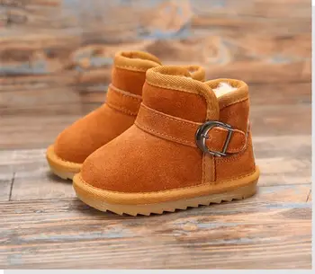 

baby shoes for girls winter boots kids warming cotton-padded shoes child girls plush cotton warm baby toddler boots waterphoof