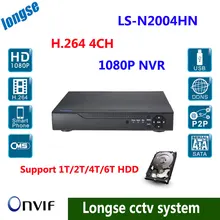 CCTV 4CH 1080P IP Network Video Record NVR HDMI ONVIF Android Support 1T/2T/4T/6 HDD Multi-language