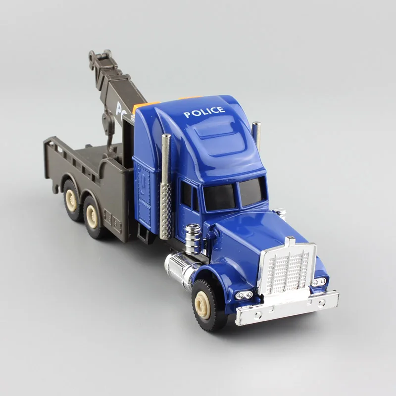 1:43ขนาดมินิKenworth T650ตำรวจโลหะรถพ่วงรถอัตโนมัติheavyยานพาหนะพ่วงรถบรรทุก