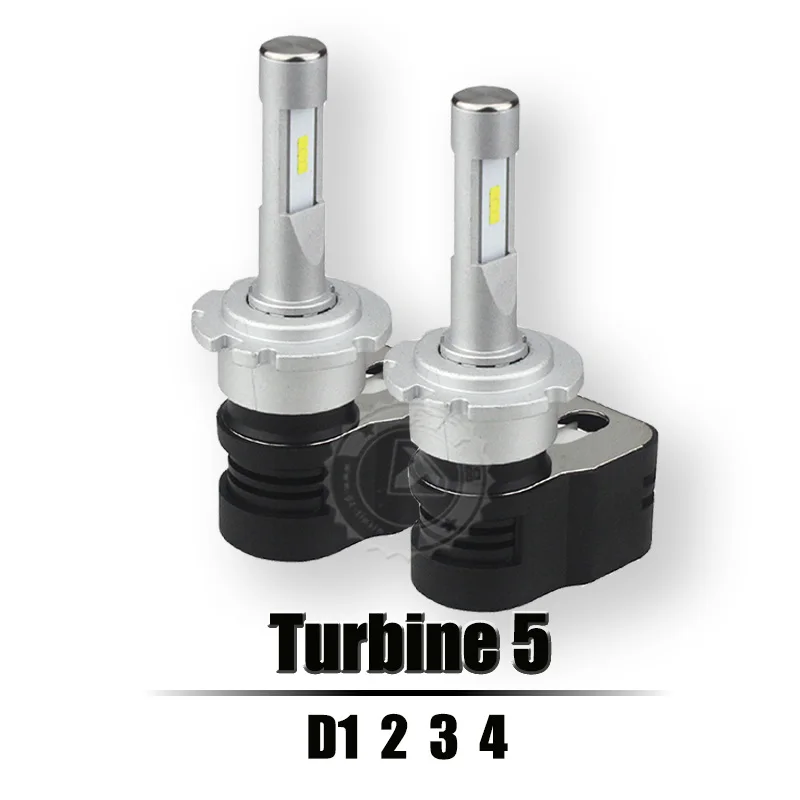 2PCS D1S D2S D3S D4S led headlight conversion kit for car Turbine T5