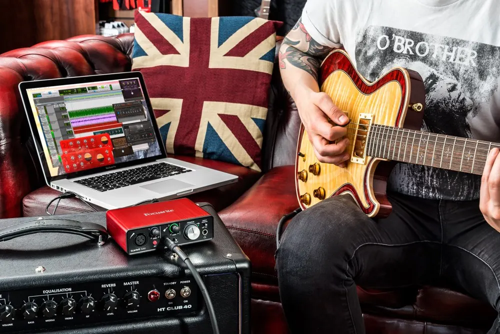 Focusrite Scarlett Solo (2nd gen) 2 входа выхода USB аудио интерфейс звуковая карта с ISK BM 800 Запись