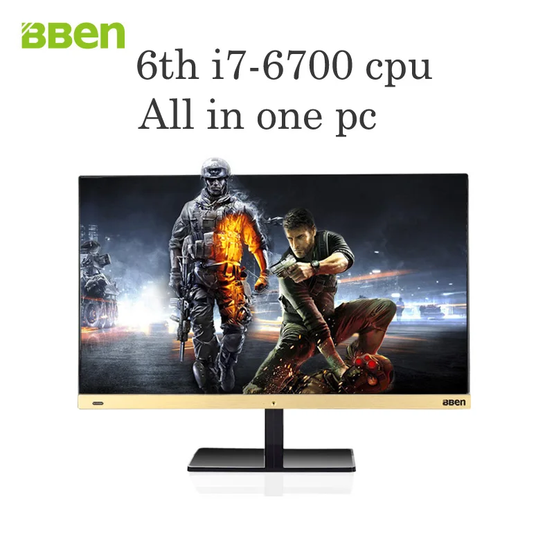 windows10 all in one pc desktop i7-6700 cpu 6th gen.cpu 8gb/256gb ssd+1TB hdd wifi 1920x1080 FHD computer 3.4-4.0GHZ 23.8inch