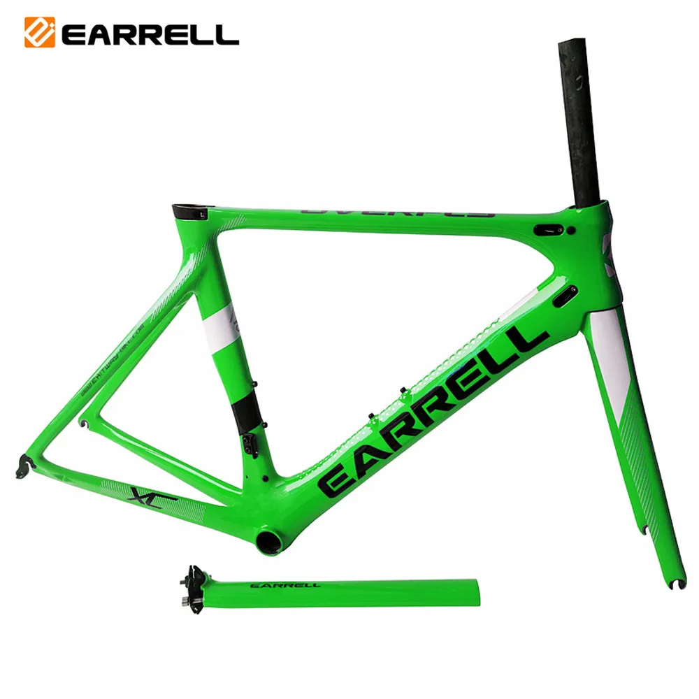 Clearance 2019 Earrell T800 UD glossy surface road bike bicycle carbon frameset customzied color frame is available BB86  bicycle frame 1