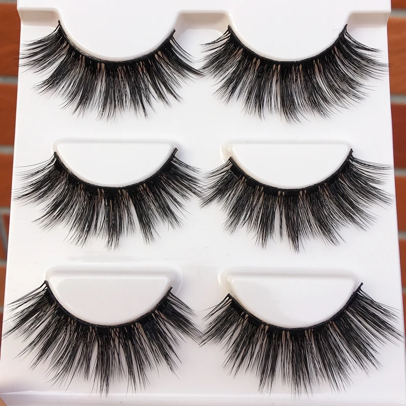 

Handmade Thick False Eyelashes Cross 3D Multilayer Premium Fibers 0.07 Natural Fake Eyelashes Stage Show Makeup Art Eye Lashes