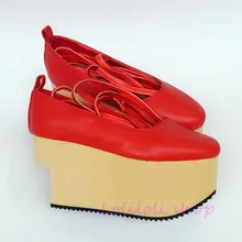 Милые туфли принцессы в стиле Лолиты; loliloli yoyoJapanese; дизайнерские туфли на плоской подошве со шнуровкой; цвет красный, яркий, бежевый; большие размеры; lf178n