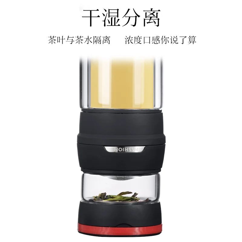 Термокружка с двойной стеклянной стенкой и фильтром 450 мл|thermo mug|thermos tea mugthermos 450ml |