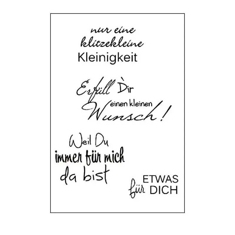 

German Clear Silicone Stamp Seal For DIY Scrapbooking Photo Album Decorative