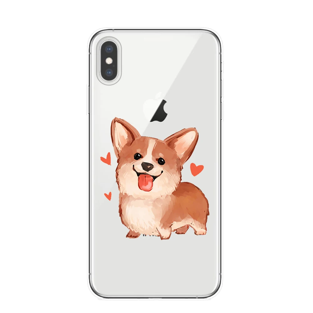 Милый мягкий прозрачный чехол для iPhone 7 7Plus 6 6S 8 8PLUS X XS Max 5 5S SE|Бамперы| |