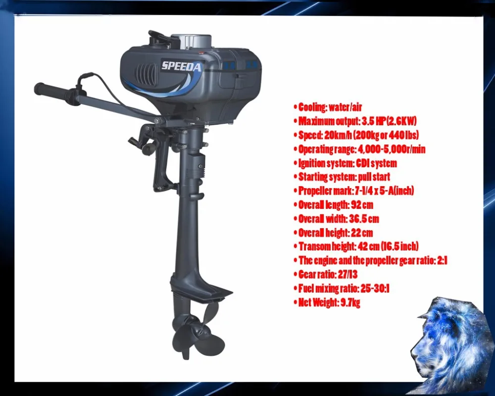 

New Arrival Promotion Yadao 2-stroke 3.5hp new outboard motor gasonline boat engine