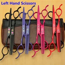 6,0 дюймов фиолетовый дракон левая рука ножницы для стрижки волос высокое качество Профессиональные Парикмахерские ножницы филировочные ножницы