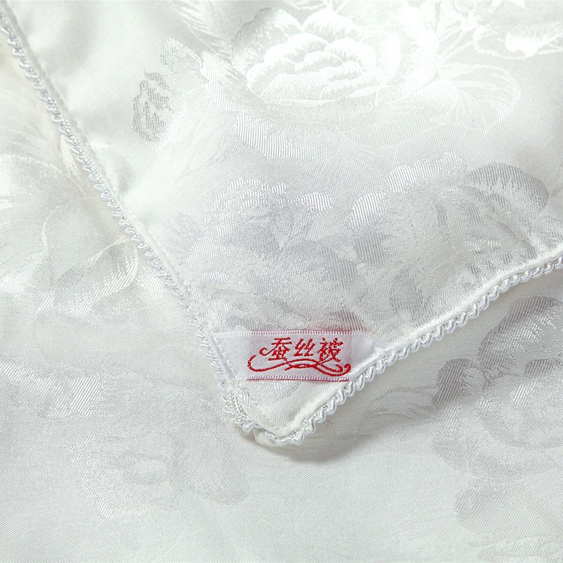 Ручная работа искусственный шелк Одеяло Твин Королева Король ПОЛНЫЙ Европейский размер плед постельные принадлежности наполнитель