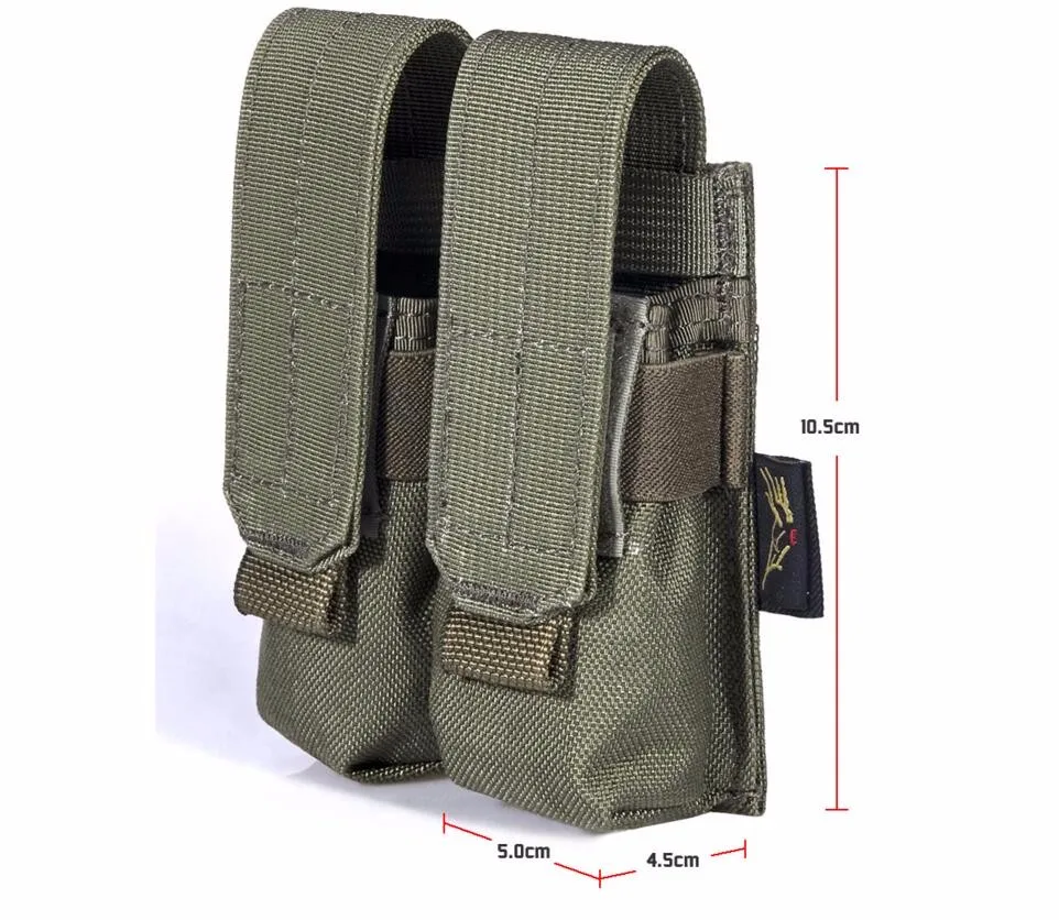 FLYYE MOLLE двойной один картридж 9 мм Пистолет подсумок Ver. FE CORDURA PH-P005