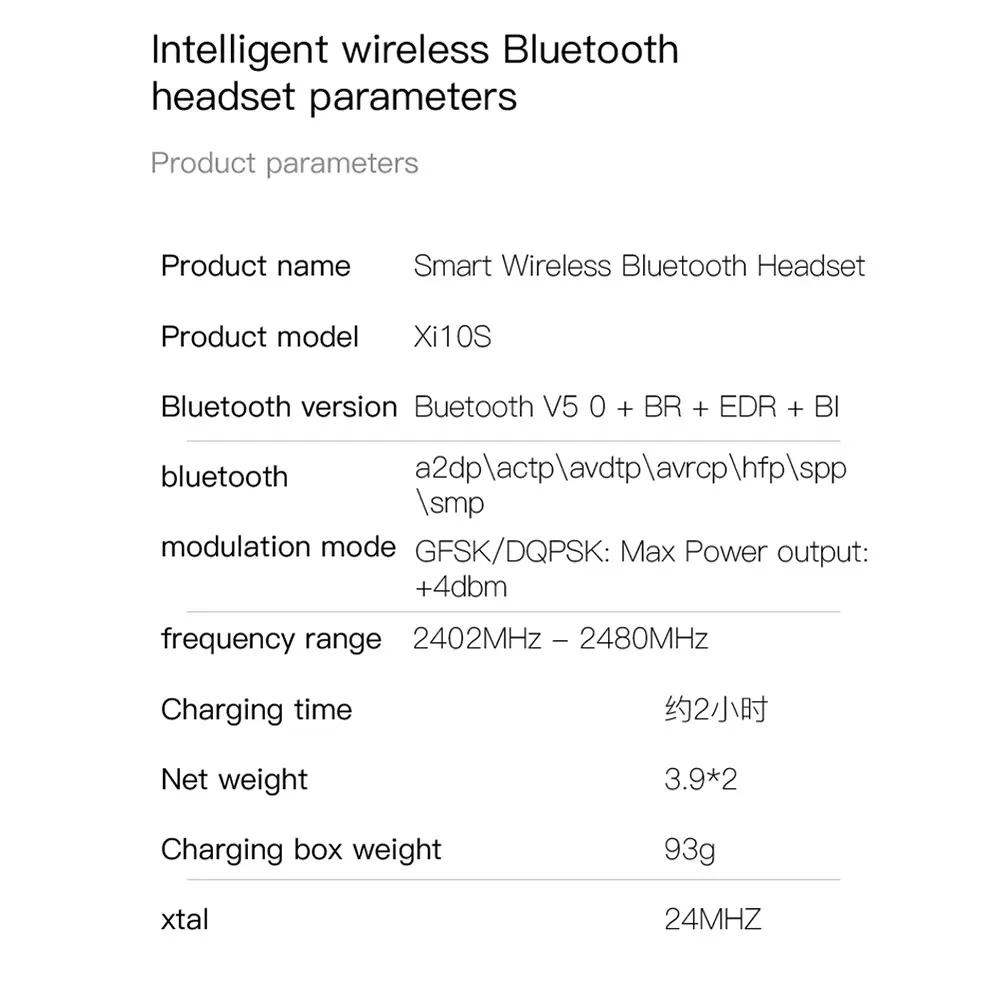 Powstro 3000 mAh TWS bluetooth-гарнитура 5,0 Беспроводная гарнитура беспроводная зарядная коробка стерео наушники и батареи зарядное устройство