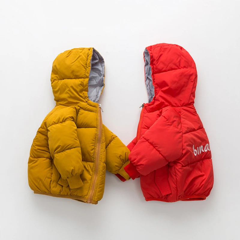 

Baby clothing boys Girls Cotton Thick Fleece Cute Hooded Jacket Coat Infant Kids Snow Wear Outerwear Princess Parkas