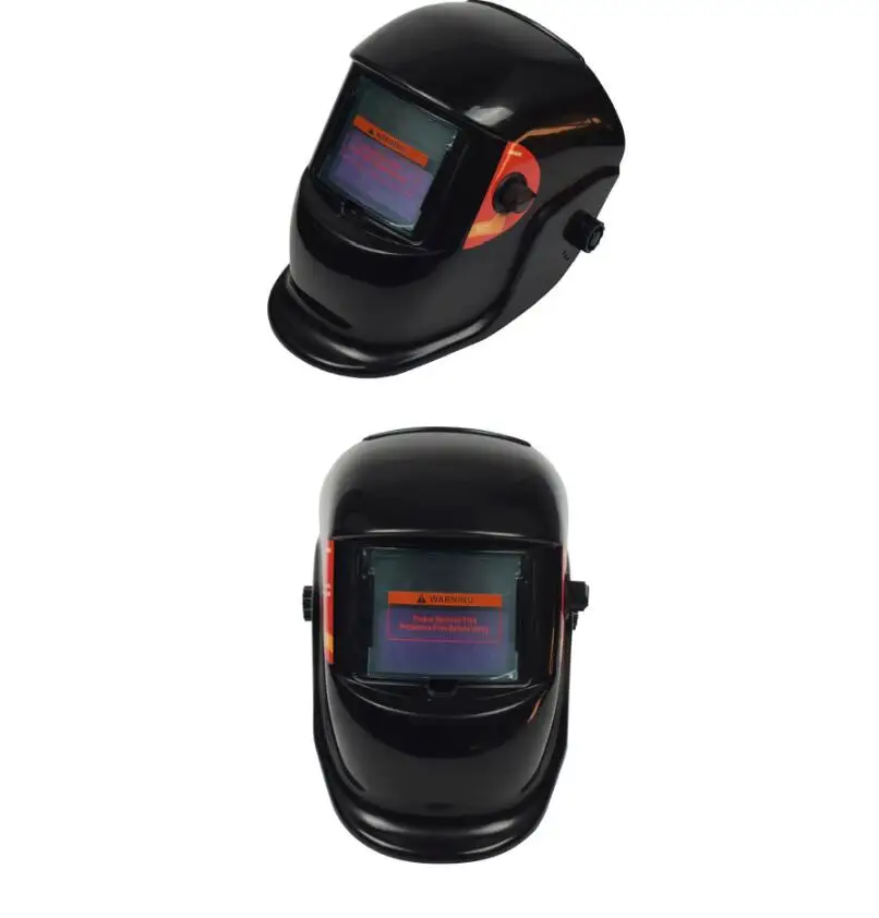 Солнечный Автоматическая фотоэлектрическая сварочная маска шлем для аргоновой дуговой сварки крышки сварочные маски - Цвет: black