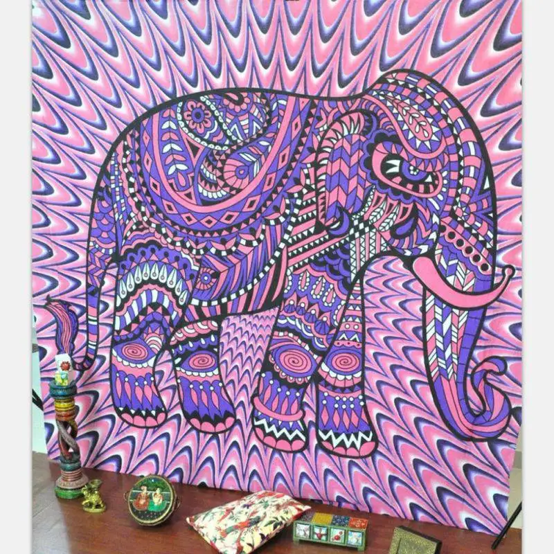 Мульти-Стили богемный гобелен слон настенная Мандала одеяло s покрывало одеяло Dorm домашний декор мандалы - Цвет: 04