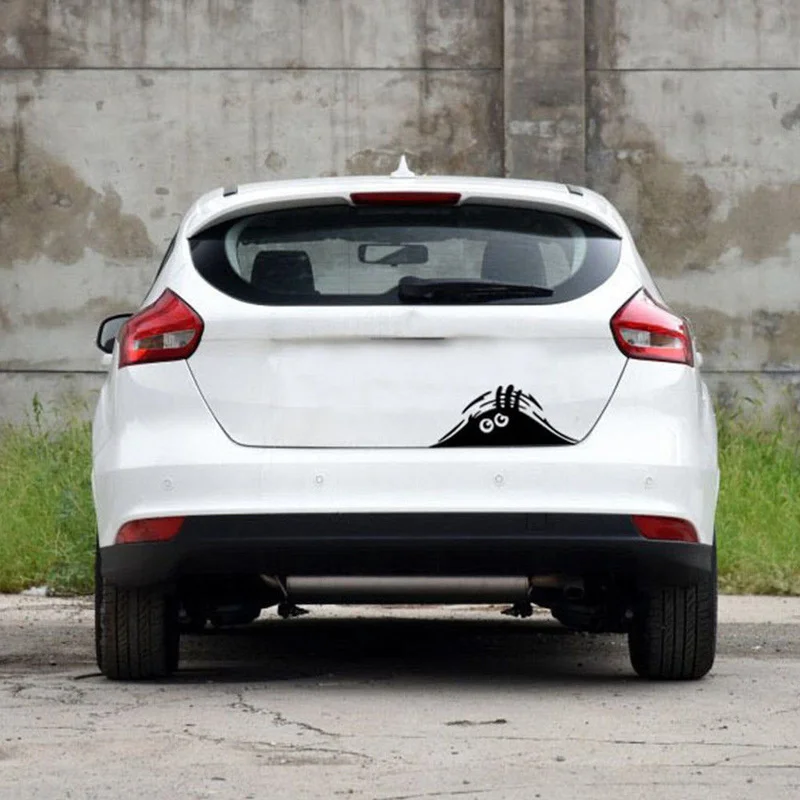 Car Stickers Funny 3D Big Eyes Car Decal Black Sticker Peeking Monster Stickers for Car Decoration Auto Products Car Accessories