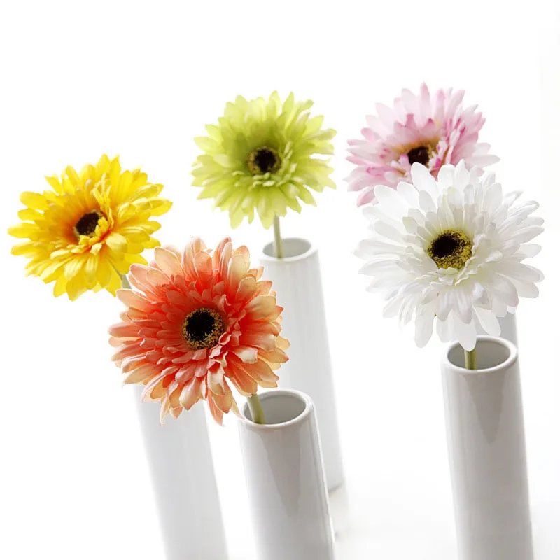 

1 Pcs Artificial Gerbera Silk Flower Decorative Simulation Flowers For Home Wedding Party