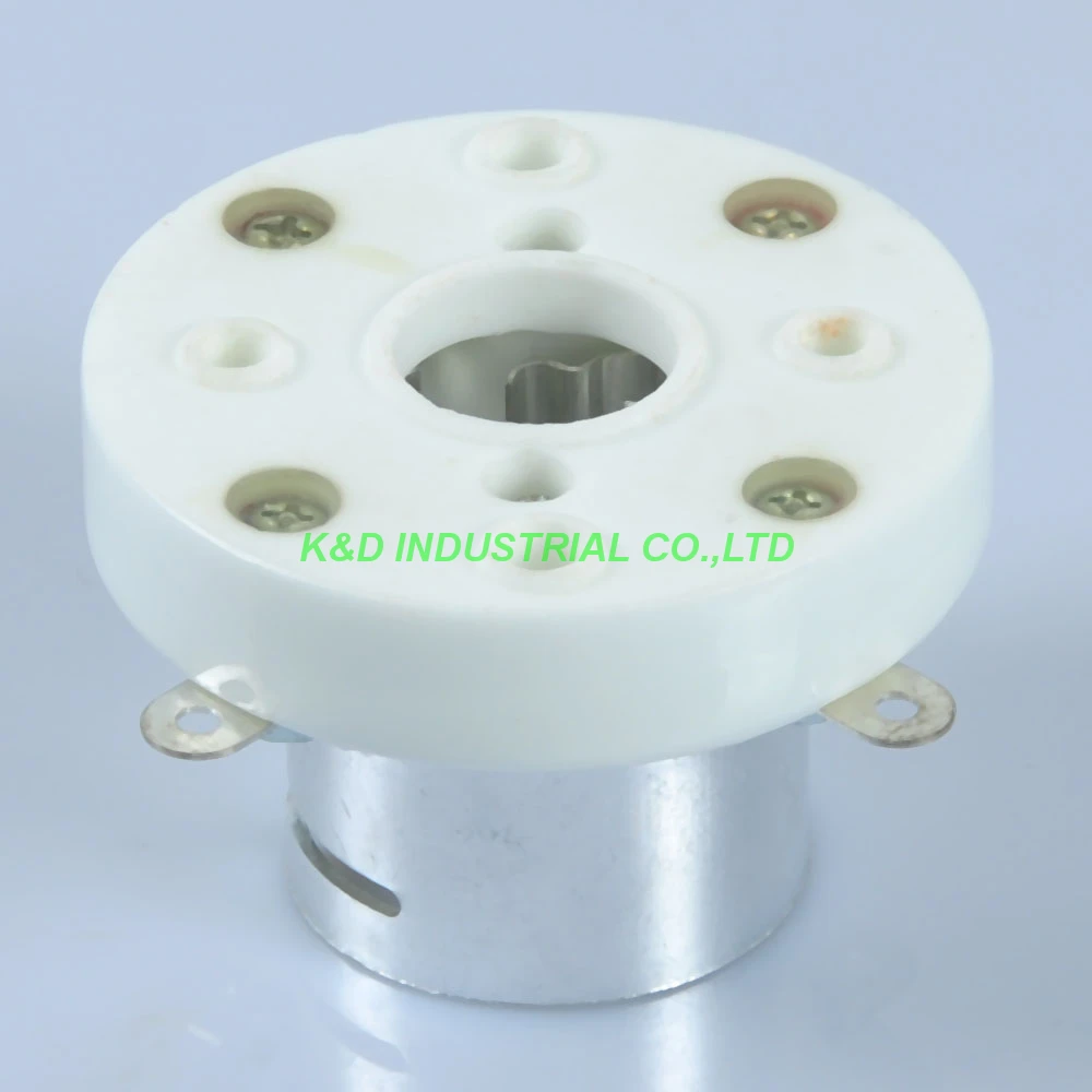 

2pcs 4Pin new Ceramic Sliver Tube Socket top mount for FU5 845 211 805 810 VT4C