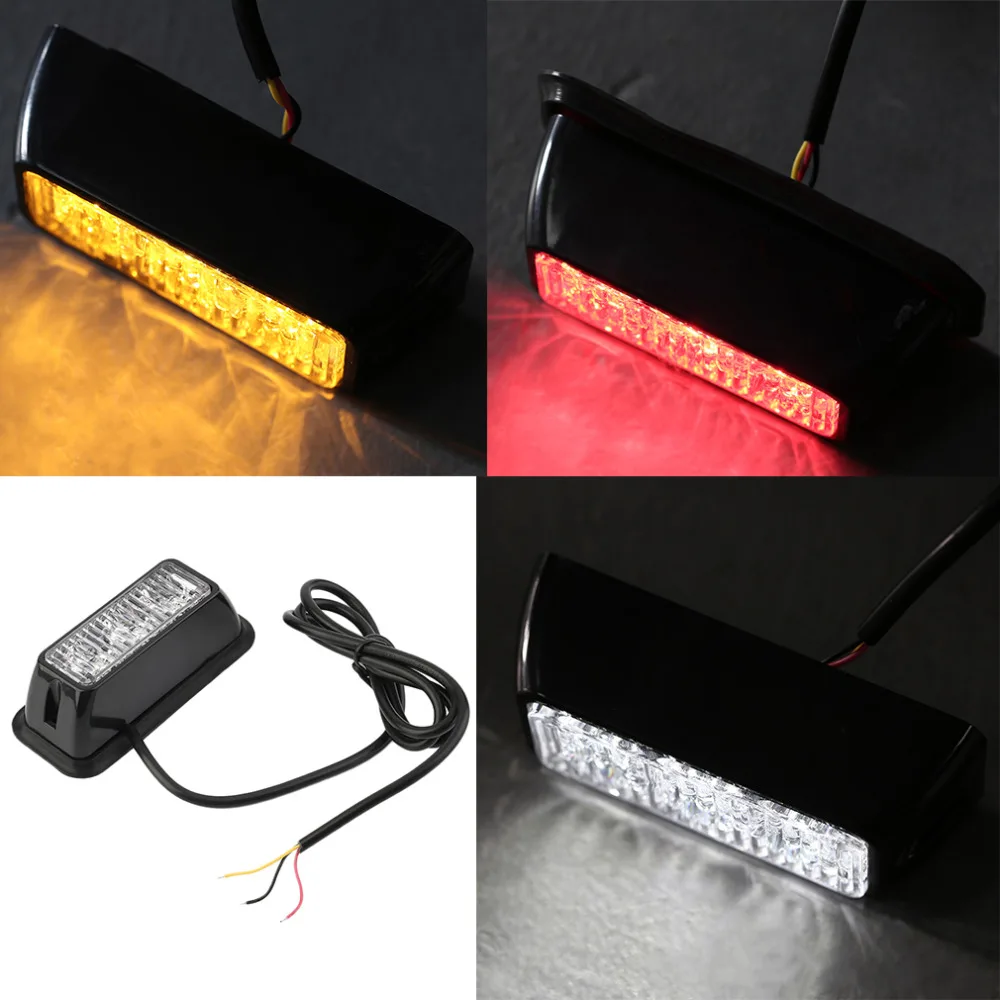 Brand New 12V 3W Windshield Led Strobe Light Viper Car Flash Signal