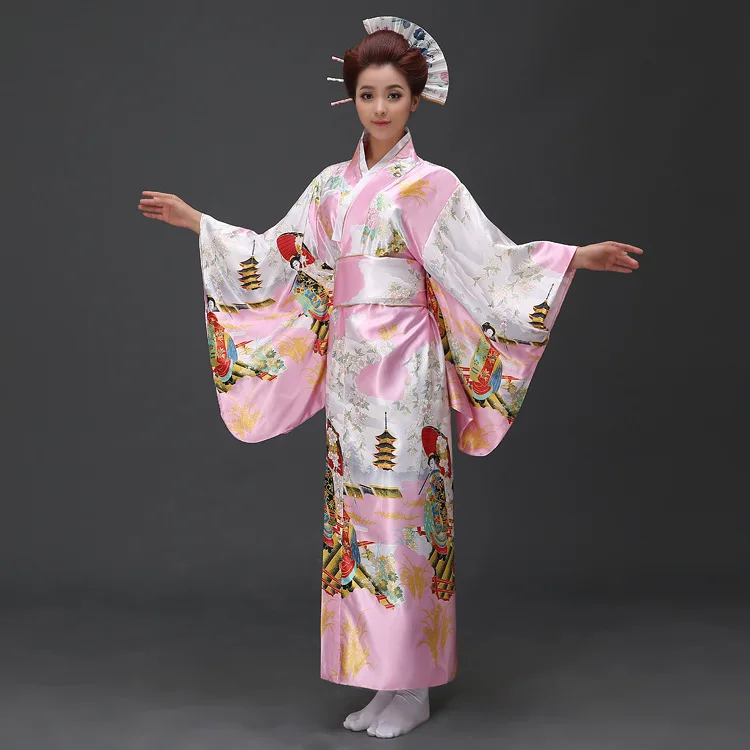 Топ класс Япония древнее кимоно для женщин Япония традиционная одежда для взрослых сценическая одежда Япония женское офисное платье