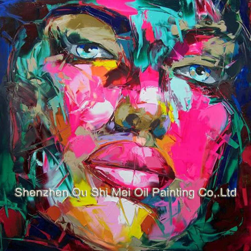 Handgemachte Olgemalde Frau Gesicht Olgemalde Auf Leinwand Abstrakte Bunte Malerei Weibliche Gesicht Foto Zu Leinwand Malerei Face Oil Paintings Oil Paintinghandmade Oil Painting Aliexpress