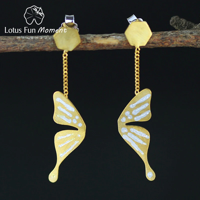 Lotus Fun Moment реального 925 пробы серебро Природный Творческий Модные украшения