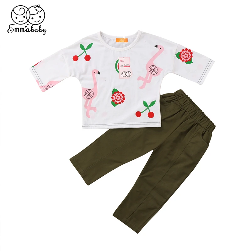 Emmababy От 1 до 7 лет комплект из 2 предметов для малышей маленьких девочек детская