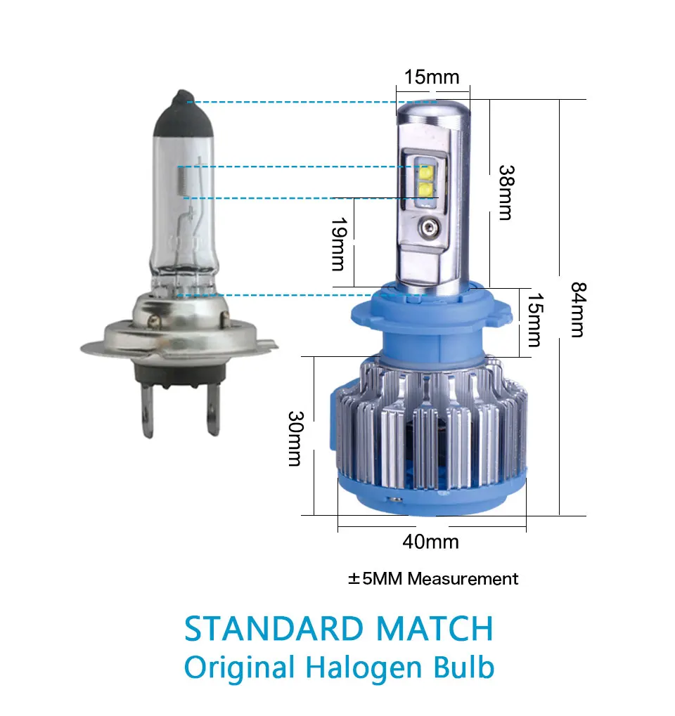 TC-X H4 H7 H11 H1 светодиодный 9005/HB3 9006/HB4 H13 светодиодный лампа для авто 9004 9007 H3 фар автомобиля луковицы ПТФ фары белый 6000 K H7 светодиодный 12 V