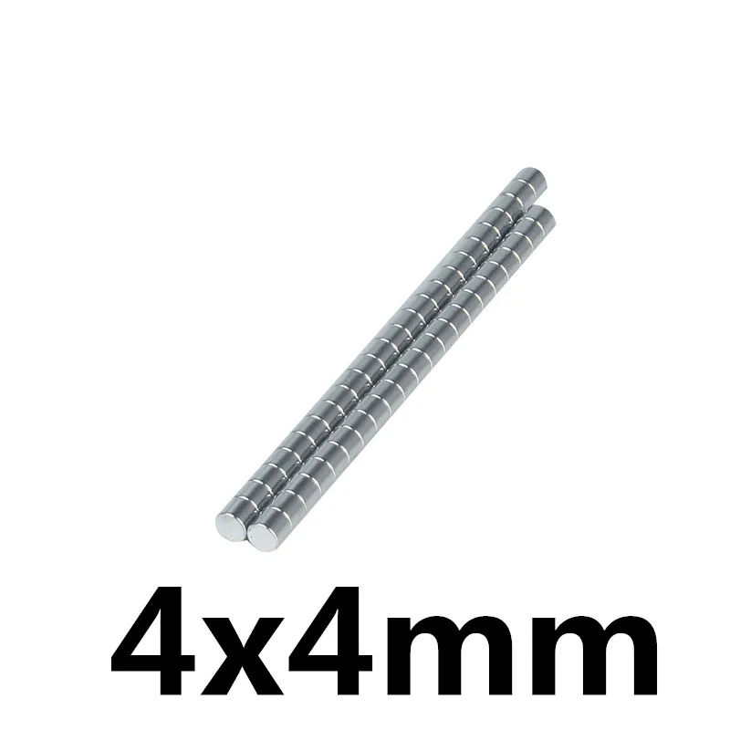 

50pcs Neodymium Disc Magnets 4x4 mm Super Strong Powerful Rare Earth 4mm x 4mm Small Round Magnet