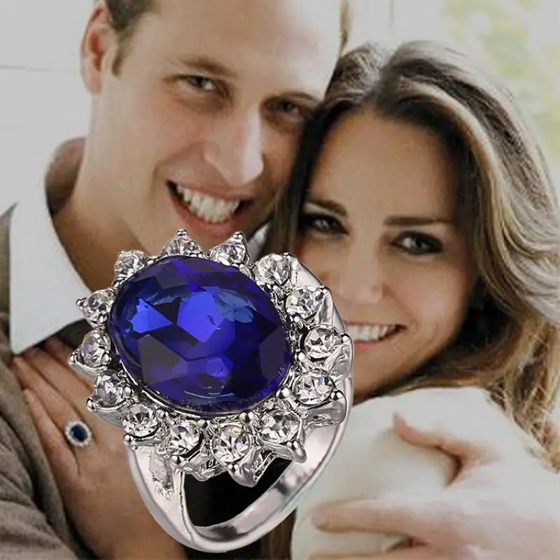Новое Женское Обручальное кольцо с камушками|kate middleton|ringring amplifier |
