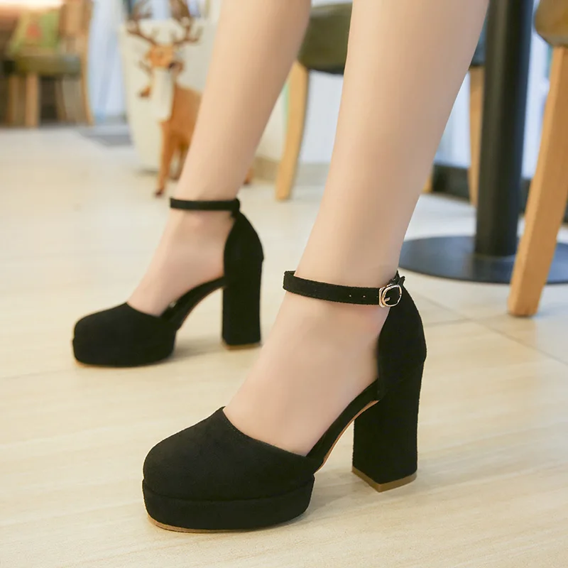 

super high heels shoes woman sexy platform pumps women office shoes square heel shoes women summer pumps dames schoenen