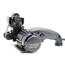 Lihuachen электрическая точилка для ножей камень автоматический шлифовальный Регулируемый для кухонных ножей инструмент точилка абразивные ремни бесплатно