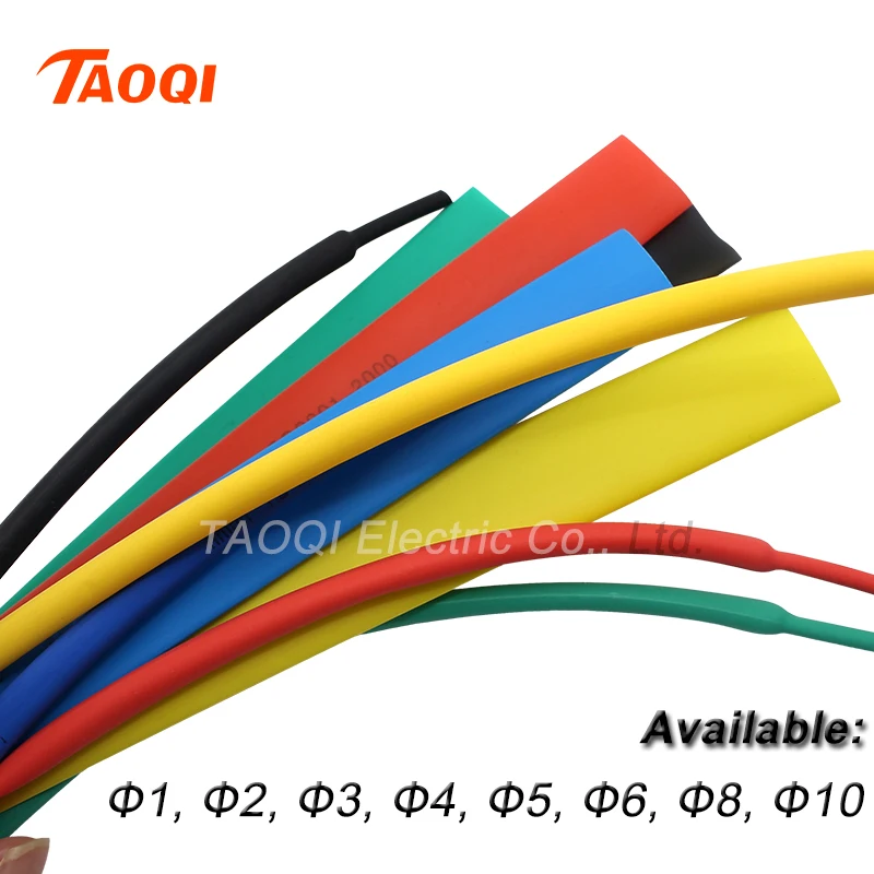 

1M/lot Leave a message or we will send Black Heat Shrink Tube Tubing 1mm 2mm 3mm 4mm 5mm 6mm 8mm 10mm Colorful Cable Sleeve Wrap