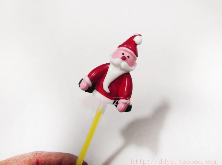 Высокое качество Санта Клаус Свеча Сумка Красный Фиолетовый золотой Творческий общественное Снеговик конфеты чупа-чупс stick - Цвет: Красный