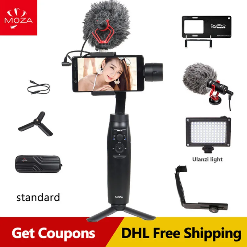 

MOZA MINI MI MINI S 3-Axis Handheld Smartphone Gimbal Stabilizer for iPhone X 8Plus 8 7 6S Samsung S9 S8 S7 VS Zhiyun Smooth Q 4