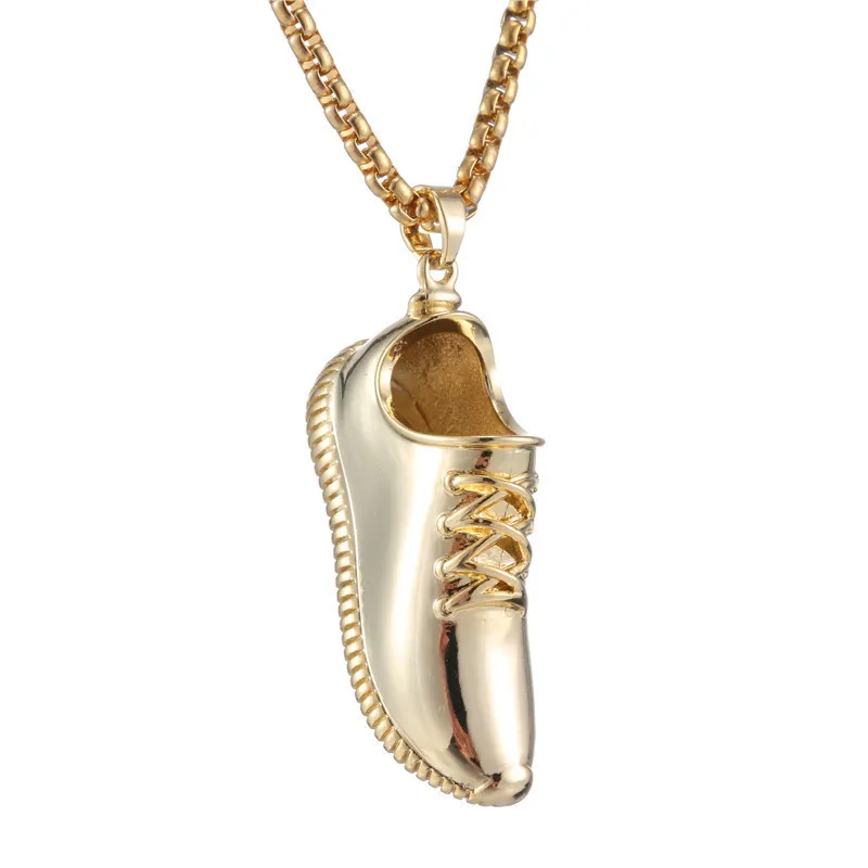 Мужская хип-хоп блестящая подвеска в форме кроссовок ожерелье s AAA циркон Женская Хип-хоп спортивная обувь Подвески ожерелье ювелирные изделия подарки