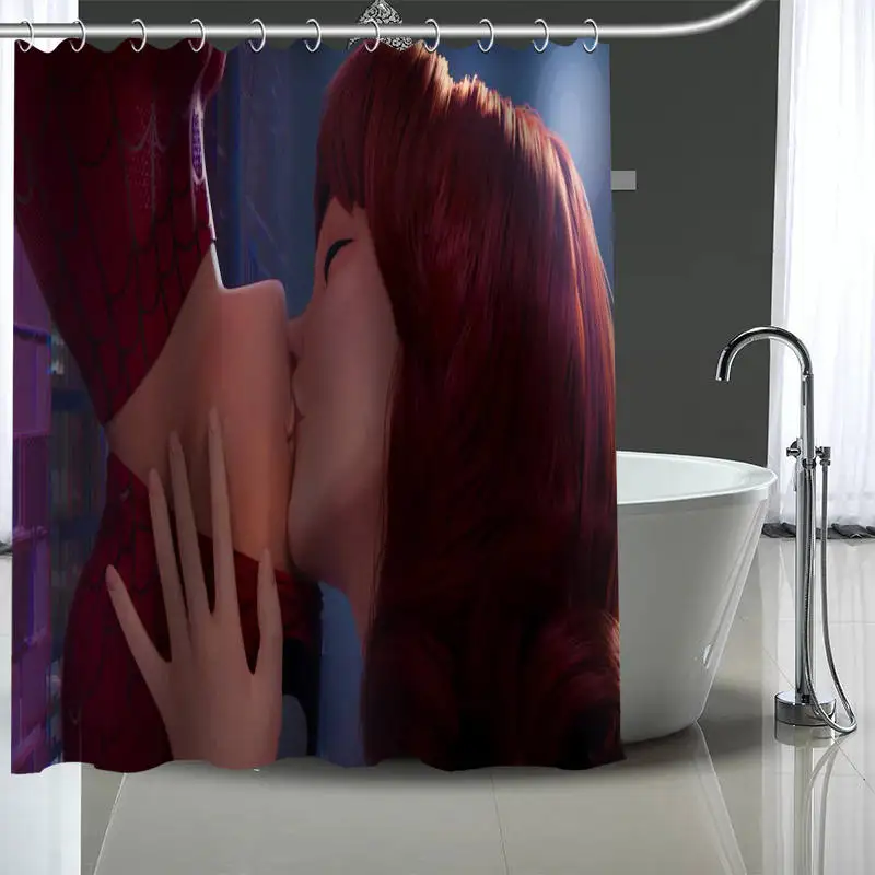 Пользовательские Человек-паук занавески для душа современная ткань для ванной украшения интерьера, шторы занавески s больше размера на заказ ваше изображение - Цвет: 16