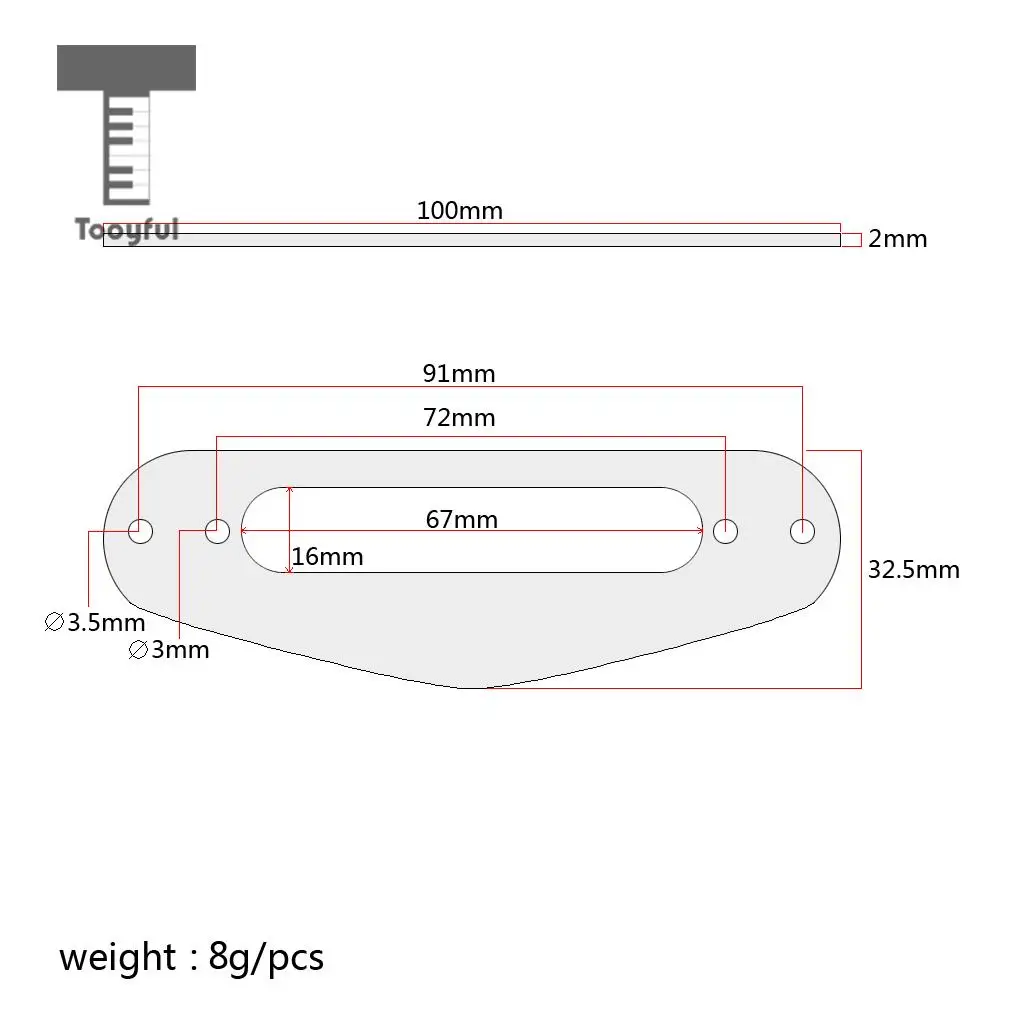 Tooyful запасные части 2x сплав гитары Пикап Кольцо рамка для Tele TL гитары