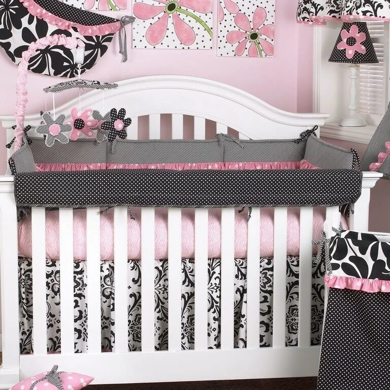 Cotton Tale TY4F Girly 4 Piece Baby Bedding Set with Front Cover (1)