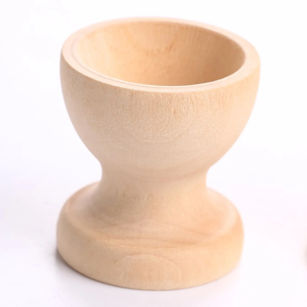 Деревянное яйцо и подставка для яйца пасхальное голубой Diy живописи вечерние