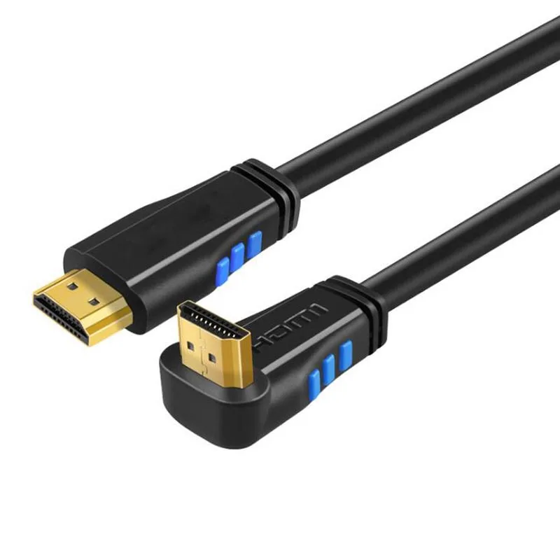 HDMI 2,0 кабель 90 градусов прямоугольный HDMI кабель 2,0 3 М 1,5 м 1 м 4 к/60 Гц HDCP 2,2 HDR для PS4 pro ПК ноутбука HDTV