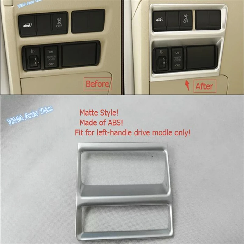 

Lapetus Front Head Lights Headlamp Switches Button Cover Trim 1 Pcs Fit For Nissan Armada Patrol Royale Nismo Y62 2016 2017 2018