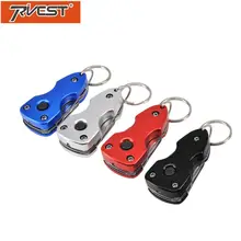 Мини брелок Мультитул Нож EDC для кемпинга для выживания, многофункциональные инструменты светодиодный фонарь портативный карманный нож отвертка