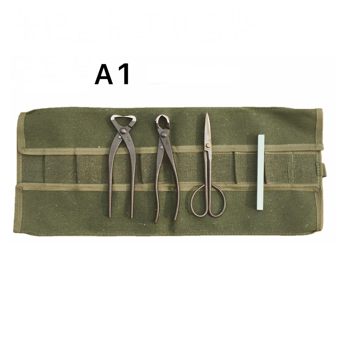 

4Pcs/LOT Bonsai Tool Set Carbon Steel Extensive Cutter Scissors Kit With Nylon Case For Garden Pruning Tools