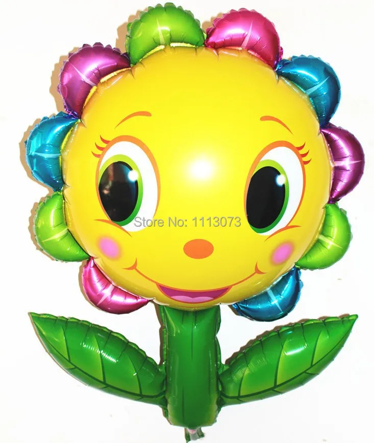 

Hot. New big sun flower balloon birthday party Toys. Wedding marry foil balloons wholesale inflatable baloes de festa infantil