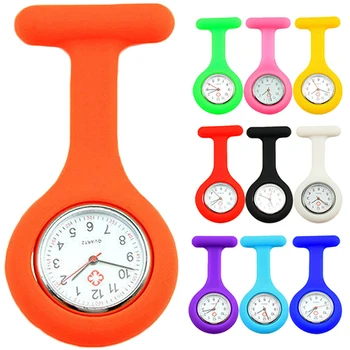 

New Cute Silicone Nurse Watch Brooch Fob Pocket Tunic Quartz Movement Watch N76Y